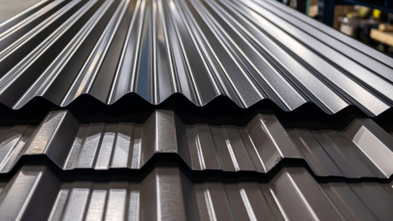 Metal roof ready for install by Legacy Roofers
