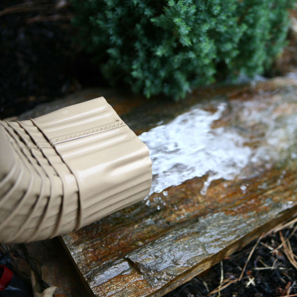 gutter maintenance downspout End