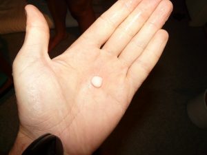 Pea size hail